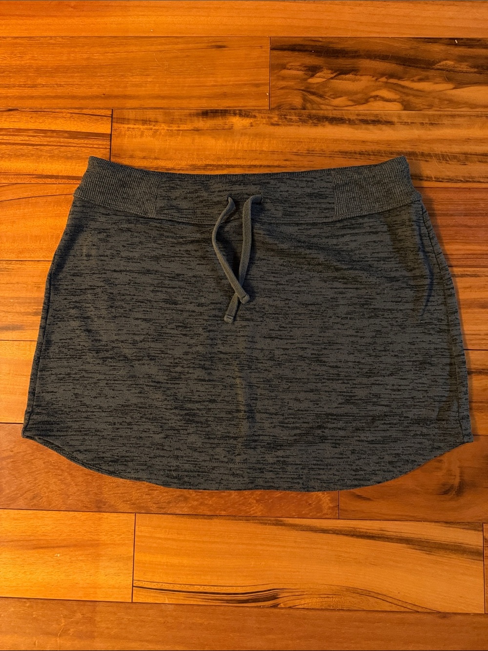 Athleta Charcoal Drawstring Mini Skirt